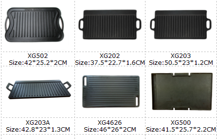 Wholesale Chinese manufacture cast iron flat top double burner induction  griddle board factory and suppliers
