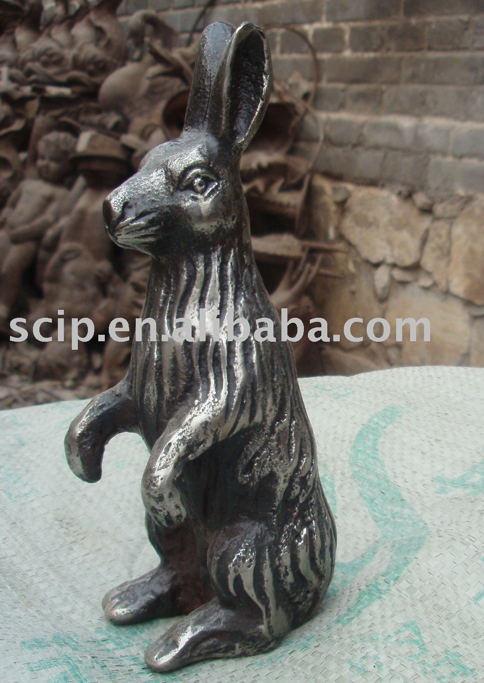 Wholesale cast iron rabbit(garden decoration, garden ware) factory